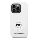 Karl Lagerfeld Case for iPhone Pro 14 6.1" KLHCP14LSNCHBCH White HC Silicone NFT Choupette