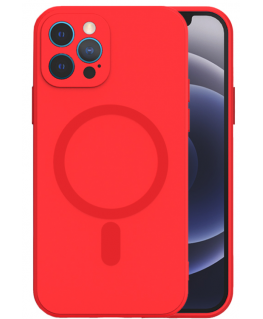 Mocco MagSilicone Soft Back Case Silicone Case for Apple iPhone 14 Plus Red
