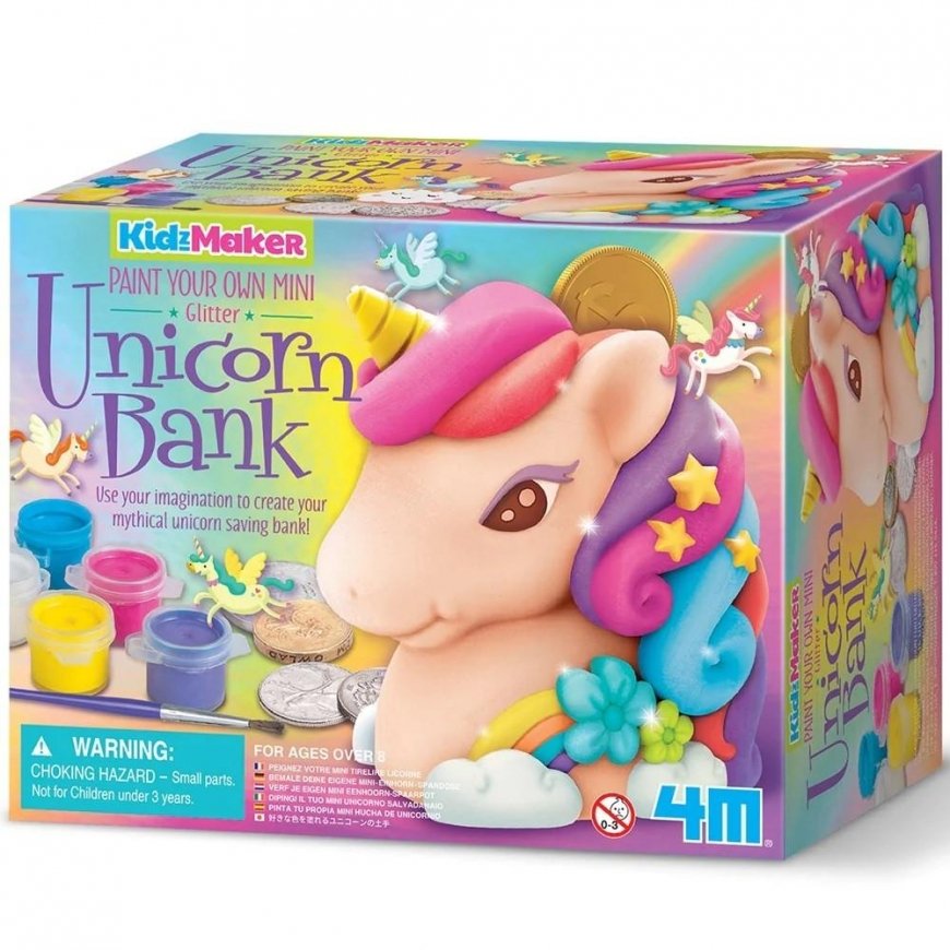 4M Set Piggy bank unicorn