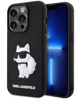 Case Karl Lagerfeld Apple iPhone 14 Pro Max 6.7 hardcase Rubber Choupette 3D Black