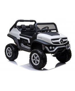 Lean Cars Children's electric car Mercedes Unimog, white