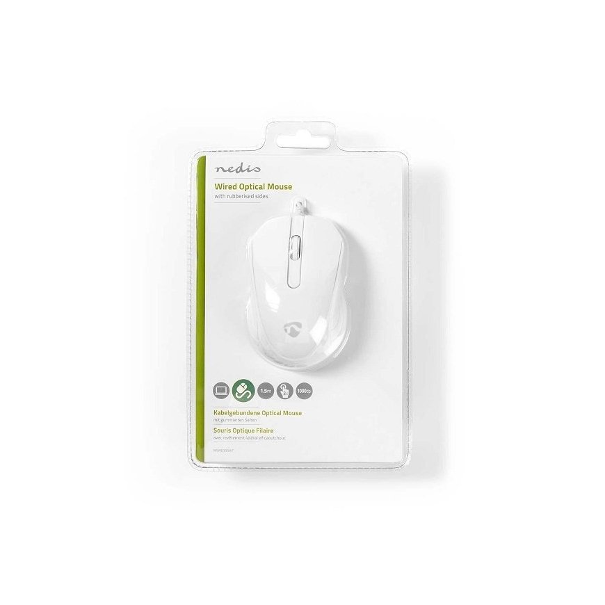 Nedis MSWD300WT Оптическая мышь 1000 DPI – 4
