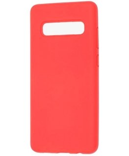 Evelatus Samsung Galaxy S10 Plus Nano Silicone Case Soft Touch TPU Red