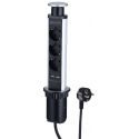 Electraline 62557 Pagarinātājs 3p 2xUSB Ligzdas 2m Electraline 62557 Pagarinātājs 3p 2xUSB Ligzdas 2m
