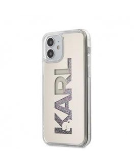 Case Karl Lagerfeld Karl storage KLHCP12SKLMLGR iPhone 12 mini 5.4 "silver/silver hardcase Mirror Liquid Glitter Karl