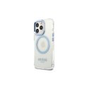 Guess dėklas skirtas iPhone 13 Pro Max 6,7" GUHMP13XHTRMB mėlynas hard dėklas Metal Outline Magsafe Guess dėklas skirtas iPhone 13 Pro Max 6,7" GUHMP13XHTRMB mėlynas hard dėklas Metal Outline Magsafe
