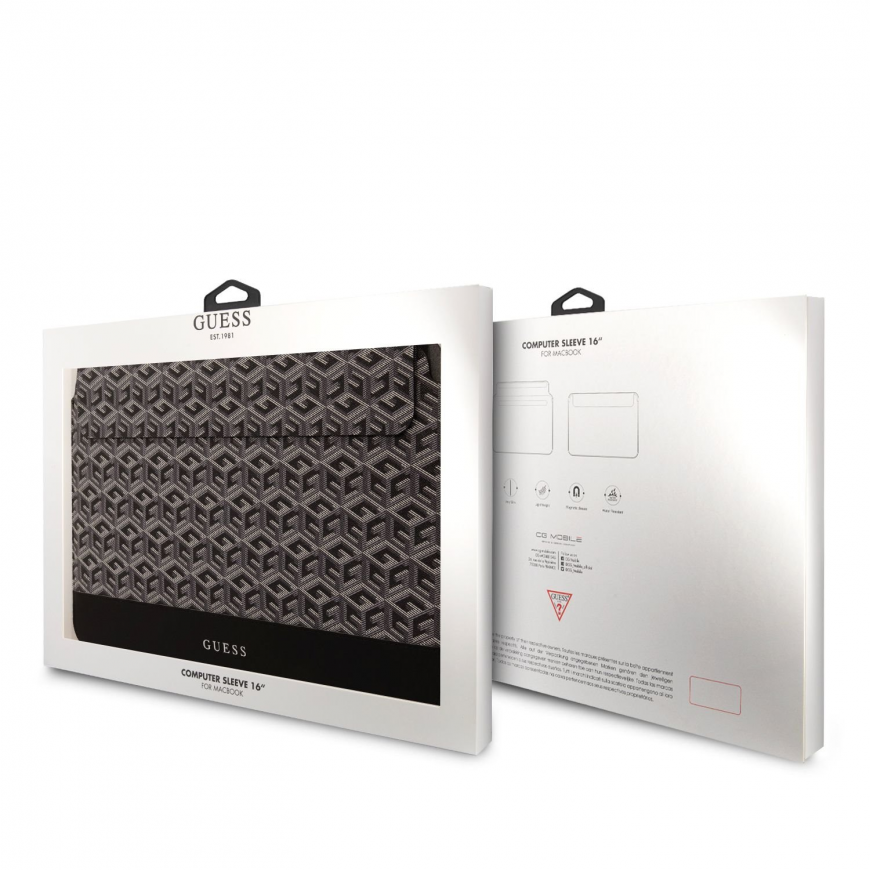 Case Guess PU G Cube Computer Sleeve 16" Black – 3