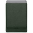 Woolnut Leather Sleeve protective pocket 13" MacBook Pro & Air, green