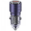Charger Usams Charger samochodowa USAMS C36 USB-A+USB-C 95W Fast Charge purple/violet (US-CC176) Charger Usams Charger samochodowa USAMS C36 USB-A+USB-C 95W Fast Charge purple/violet (US-CC176)