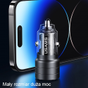 Įkroviklis Usams Įkroviklis samochodowa USAMS C36 USB-A+USB-C 95W Fast Charge violetinė/violetinė (US-CC176) Įkroviklis Usams Įkroviklis samochodowa USAMS C36 USB-A+USB-C 95W Fast Charge violetinė/violetinė (US-CC176)