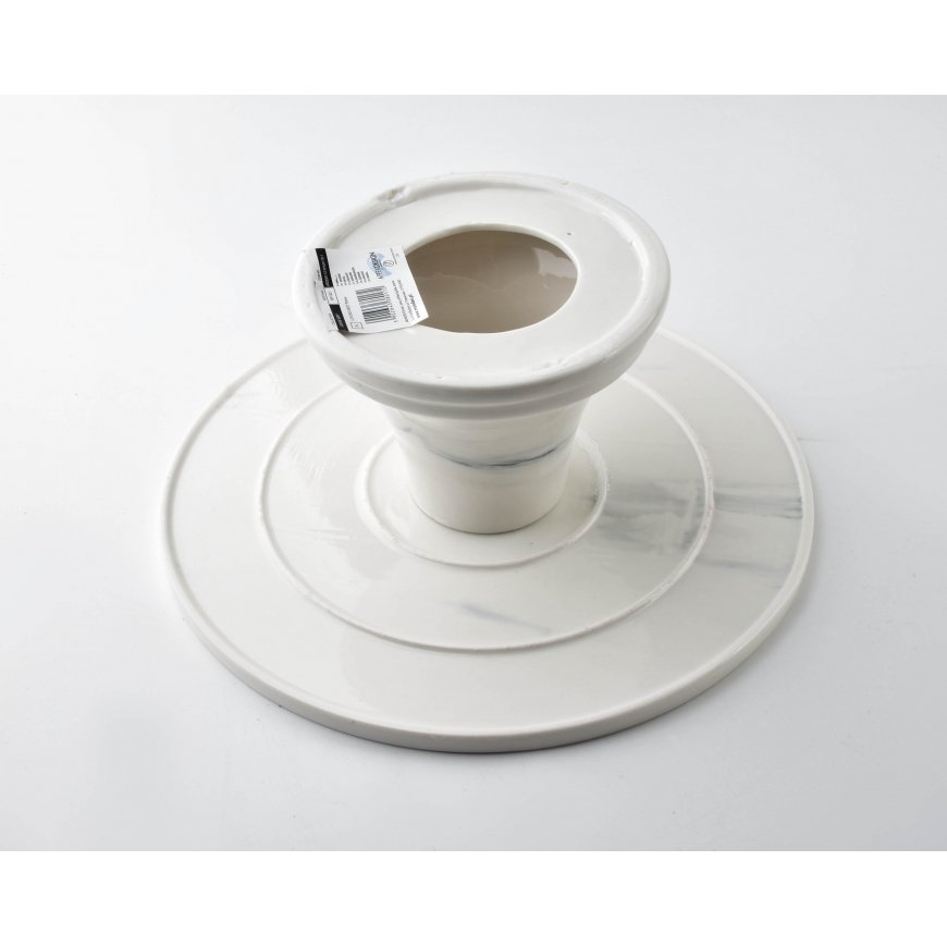 Affek Design LOUISE Gray serving stand - white – 2