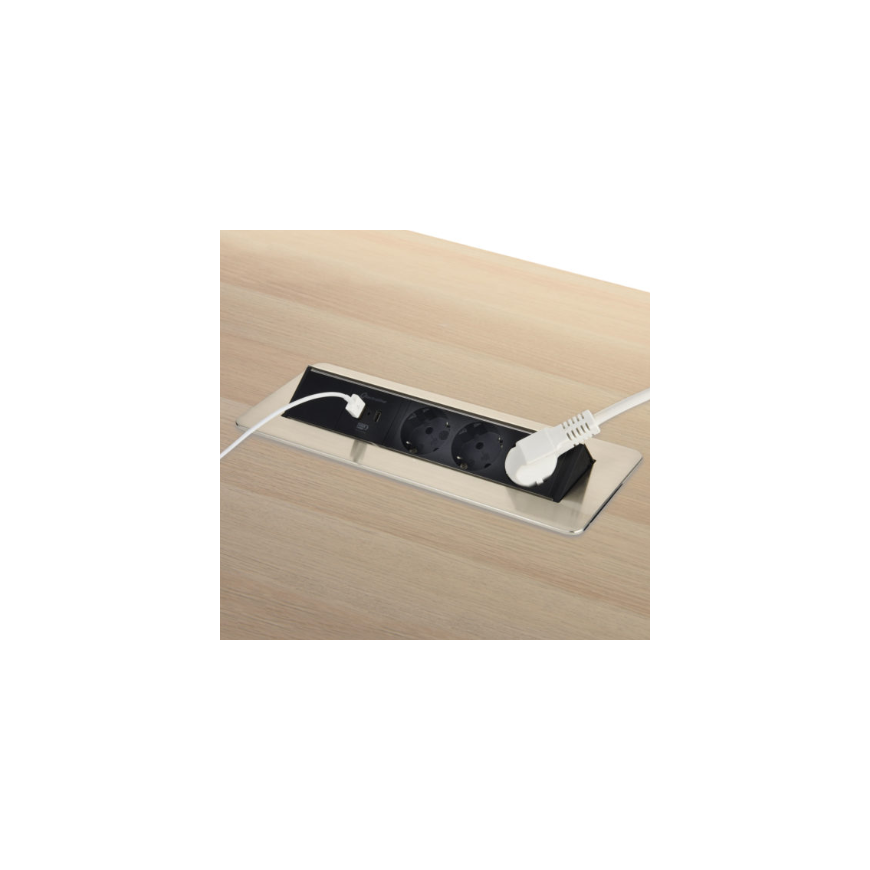 Electraline 62570 Multisocket In-Desk 3p 2xUSB / 2m – 2