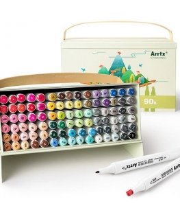 Double-sided markers-felt pens ARRTX Alp, 90 colors