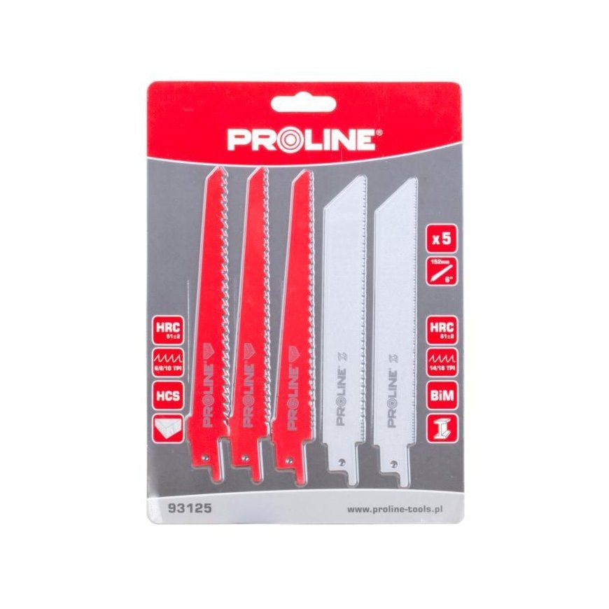 Proline 93125 Mišrūs pjūklų diskai, 152 mm, 5 vnt., (TPS710, TPS1050)