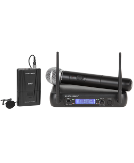 Azusa VHF mikrofonas 2 kanalai WR-358LD (1 x rankinis mikrofonas + 1 x klipas)