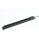 ARMAC M12/16/15/CZ Armac Surge Protection MULTI 12M/16A RACK 19 (12 slots) 1.5m black
