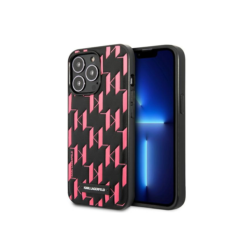 Karl Lagerfeld case for iPhone 13 Pro Max KLHCP13XMNMP1P black hard case Monogram and plaque – 5