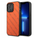 Karl Lagerfeld dėklas, skirtas iPhone 13 Pro KLHCP13LPTLO oranžinis kietas dėklas Allover Logo Karl Lagerfeld dėklas, skirtas iPhone 13 Pro KLHCP13LPTLO oranžinis kietas dėklas Allover Logo