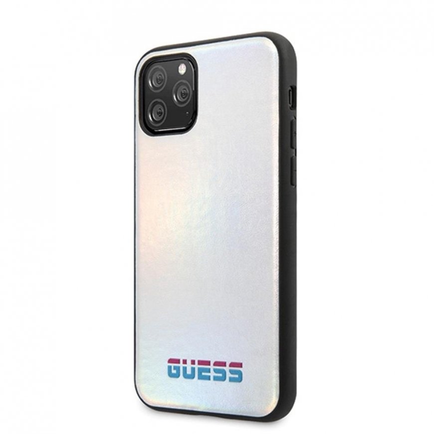 Guess GUHCN58BLD iPhone 11 Pro sidabrinis/sidabrinis kietas vaivorykštis dėklas – 2