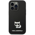 Karl Lagerfeld Karl Lagerfeld KLHCP14LSLCTBK iPhone 14 Pro 6.1" Hard Case Black / Black Silicone Choupette Case