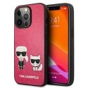 Karl Lagerfeld KLHCP13SPCUSKCP iPhone 13 mini 5.4" fuchsia/fuchsia hard case Ikonik Karl & Choupette Karl Lagerfeld KLHCP13SPCUSKCP iPhone 13 mini 5.4" fuchsia/fuchsia hard case Ikonik Karl & Choupette