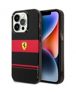 Ferrari case for iPhone 14 Pro Max 6.7" FEHMP14XUCOK Black Hardcase Magsafe IML Bicolor