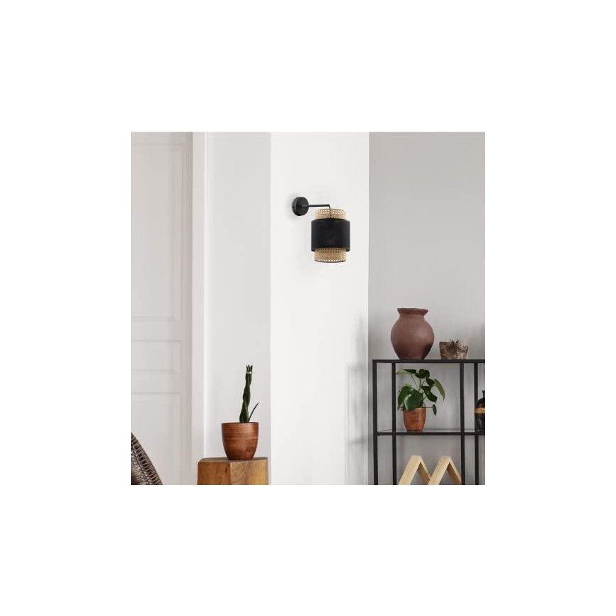 Orno LANA 1P, sieninis šviestuvas, E27 maks. 60W, juodas – 3