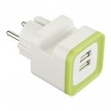 Electraline 57072 Tīkla lādētājs 2xUSB / 2.4A Electraline 57072 Tīkla lādētājs 2xUSB / 2.4A