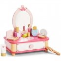 Viga Toys Viga Rožinė medinis makiažo staliukas su veidrodžiu + Priedai Viga Toys Viga Rožinė medinis makiažo staliukas su veidrodžiu + Priedai
