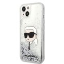 Karl Lagerfeld Case for iPhone 14 Plus 6.7" KLHCP14MLNKHCH Silver Hard Case Liquid Glitter NFT Karl's Head Karl Lagerfeld Case for iPhone 14 Plus 6.7" KLHCP14MLNKHCH Silver Hard Case Liquid Glitter NFT Karl's Head