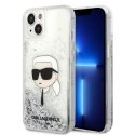 Karl Lagerfeld Case for iPhone 14 Plus 6.7" KLHCP14MLNKHCH Silver Hard Case Liquid Glitter NFT Karl's Head Karl Lagerfeld Case for iPhone 14 Plus 6.7" KLHCP14MLNKHCH Silver Hard Case Liquid Glitter NFT Karl's Head