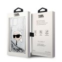 Karl Lagerfeld Case for iPhone 14 Plus 6.7" KLHCP14MLNKHCH Silver Hard Case Liquid Glitter NFT Karl's Head Karl Lagerfeld Case for iPhone 14 Plus 6.7" KLHCP14MLNKHCH Silver Hard Case Liquid Glitter NFT Karl's Head