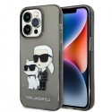 Karl Lagerfeld dėklas, skirtas iPhone 14 Pro Max 6,7" KLHCP14XHNKCTGK Judas kietas dėklas Glitter Karl&Choupette
