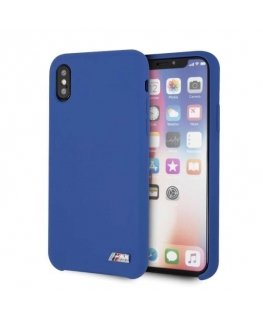 Dėklas hardcase BMW BMHCPXMSILNA iPhone X /Xs mėlynas/navy Silicone M Collection