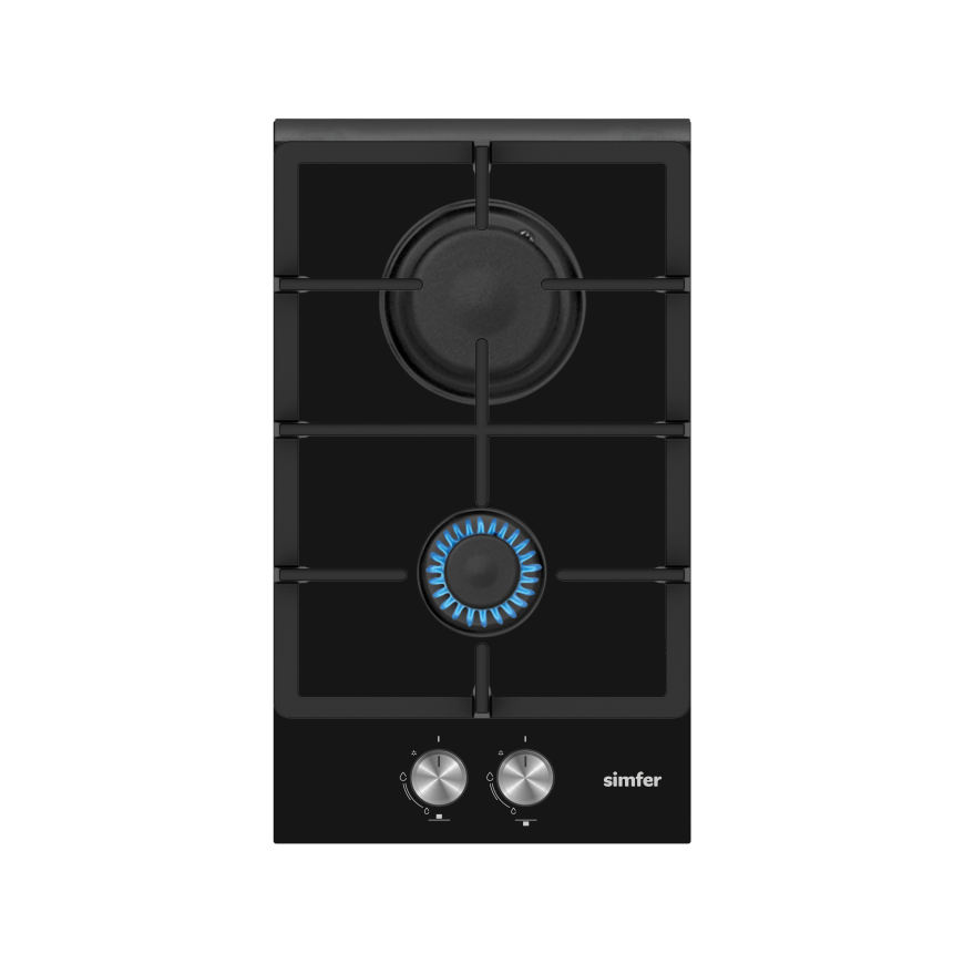 Simfer Hob H3.201.TGRSP Gas on glass, Number of burners/cooking