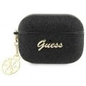 Guess Apple AirPods Pro 2 cover Glitter Flake 4G Charm Black
