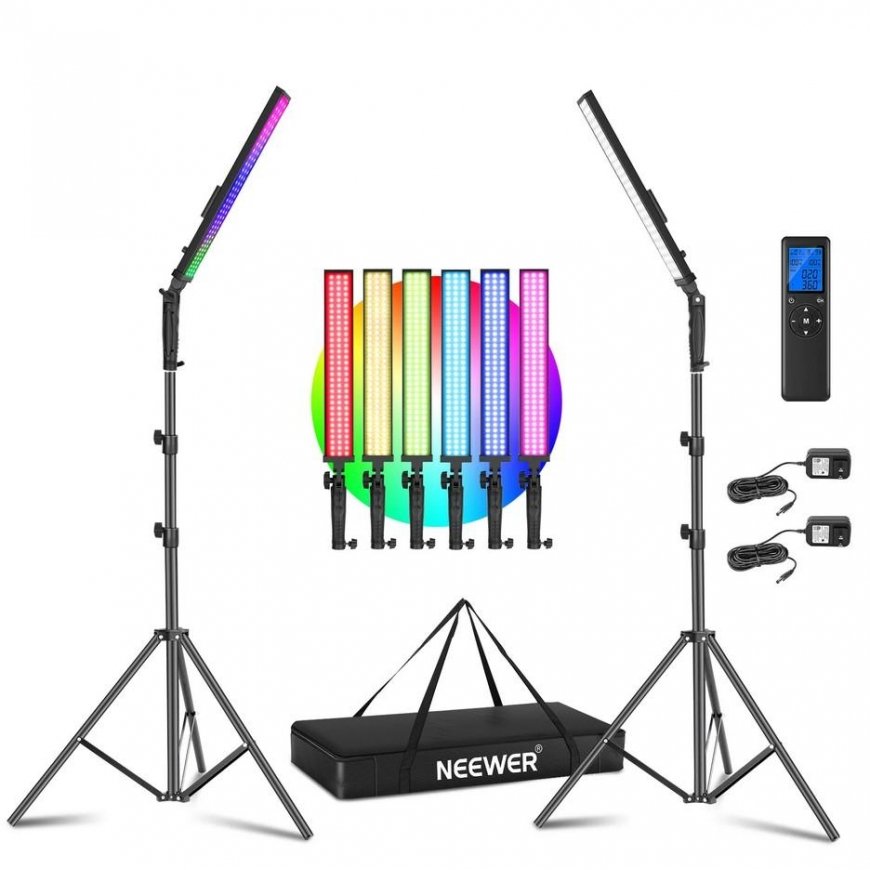 Neewer 2x RGB LED Light with