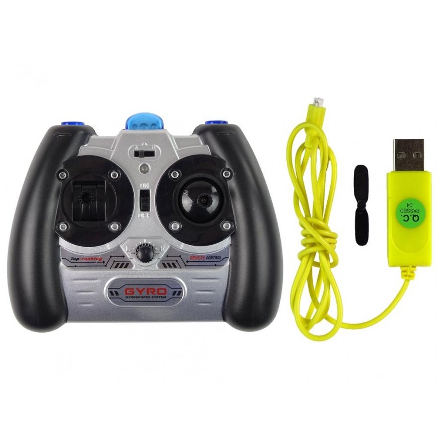 Lean Cars Helicopter SYMA S107G + Remote Control + Rechargeable Battery Blue – 4