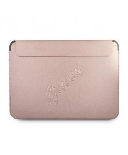 Guess Sleeve GUCS13PUSASPI 13" Pink/Pink Saffiano Script