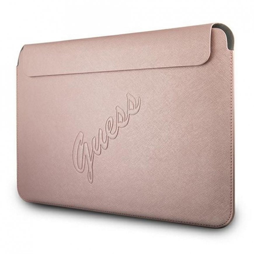 Guess Sleeve GUCS13PUSASPI 13" rožinė/rožinė Saffiano Script – 3