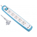 Electraline 62160 Multisocket 5P 2xUSB 2m Electraline 62160 Multisocket 5P 2xUSB 2m