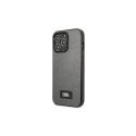 Karl Lagerfeld Case for iPhone 13 Pro Max KLHCP13XSFMP2DG Silver Hard Case Saffiano Logo Karl Lagerfeld Case for iPhone 13 Pro Max KLHCP13XSFMP2DG Silver Hard Case Saffiano Logo