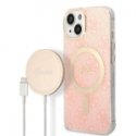 Dėklas Guess GUHMP14XHTMRSK iPhone 14 Pro Max 6.7" juoda|juodas hardcase Golden Marble MagSafe