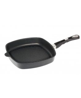 Amt Gastroguss Ind. quad frying pan, 28x28cm with grill. picture AMTI-E285G