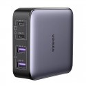 Nexode įkroviklis UGREEN CD327, 2x USB-C, 2x USB-A, GaN, 65W (pilka) Nexode įkroviklis UGREEN CD327, 2x USB-C, 2x USB-A, GaN, 65W (pilka)