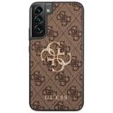 Guess case for Samsung Galaxy S23 GUHCS23S4GMGBR brown hardcase 4G Big Metal Logo