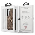 Guess case for Samsung Galaxy S23 GUHCS23S4GMGBR brown hardcase 4G Big Metal Logo
