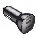 Auto lādētājs Choetech TC0008 40W 2x USB-C