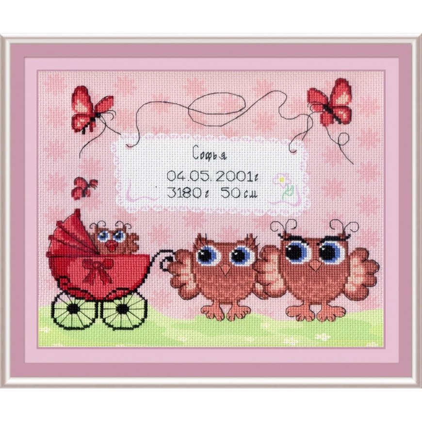 Beldizart Birth Sampler Owlets SRK-317
