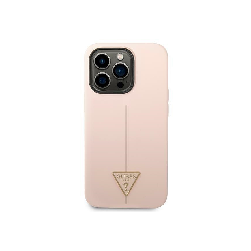 Guess Silicone Triangle Logo for iPhone 14 Pro Max (pink) – 3